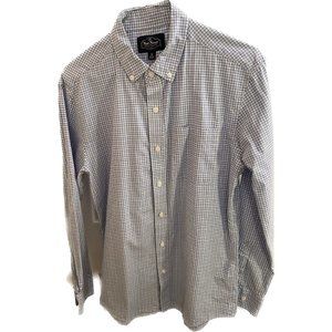 Nat Nast Luxury Originals Shirt Small Button Down Plaid Blue Pink Casual